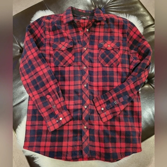 O'Neill Glacier Plaid Superfleece Flannel Shirt - Picture 6 of 10